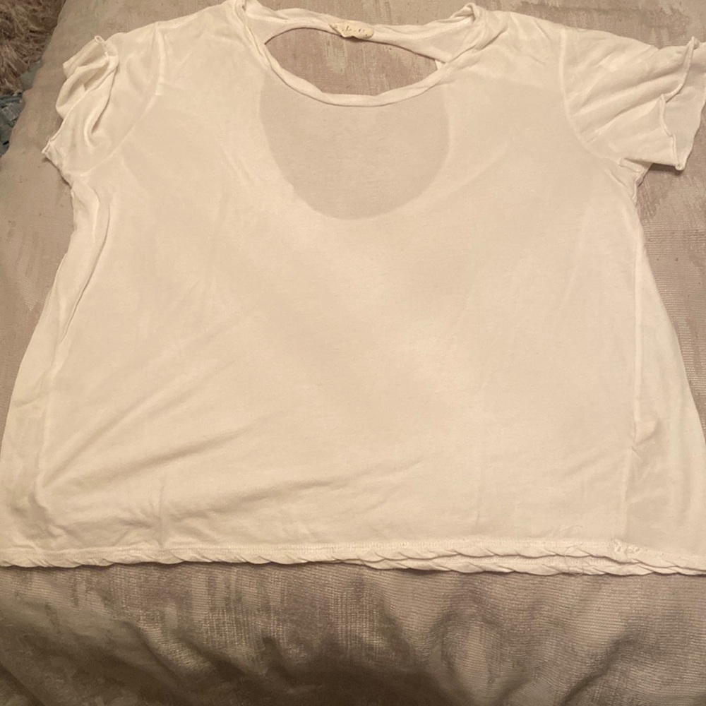 A.L.C. White Short Sleeve Tee